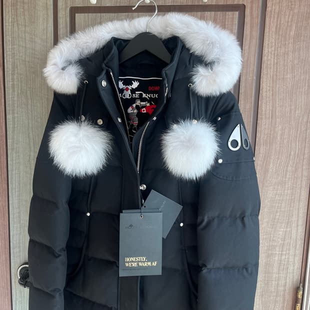 새상품(M)무스너클 서스캐처원 내츄럴 폭스 퍼 파카 패딩 W