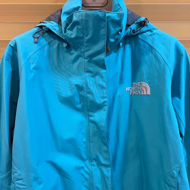노스페이스 여성 스카이블루 고어텍스 후드집업점퍼 바람막이점퍼