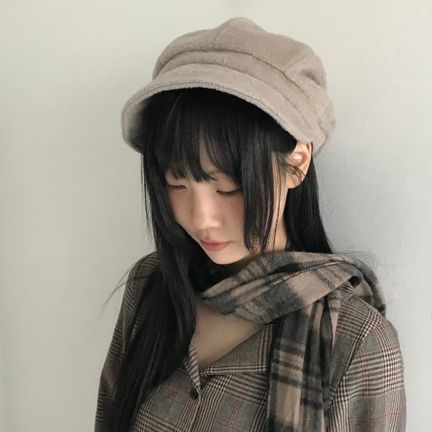 Wool Creambeige Beret