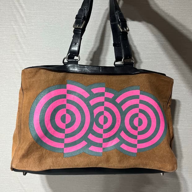 드리스반노튼 빈티지 캔버스 백