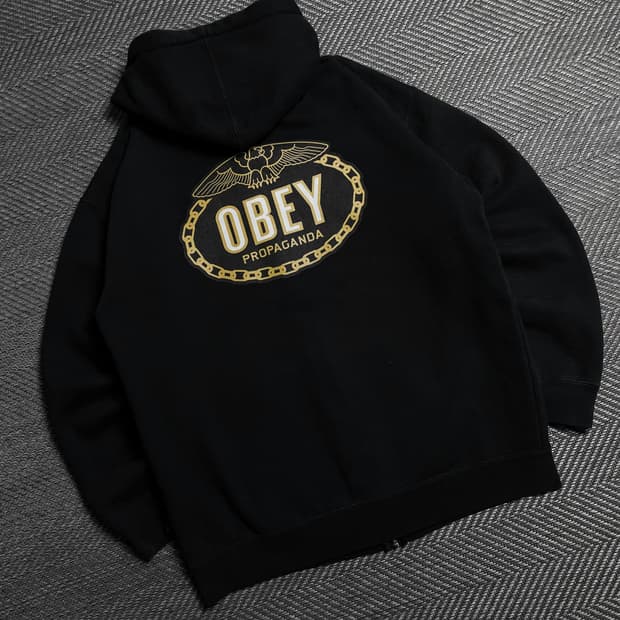 OBEY 오베이 빅로고 프로파간다 박시핏 후드집업y 6172