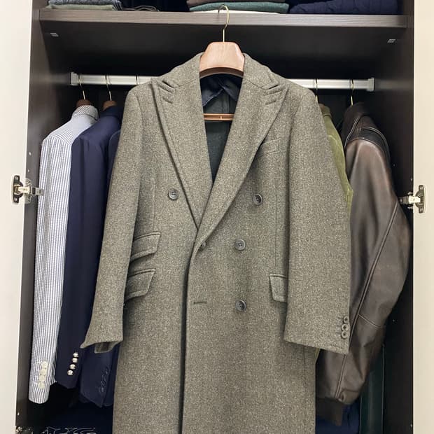 볼리올리(Boglioli) 도버 더블 브레스티드 코트(46)