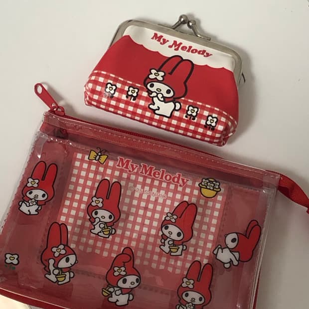 마이멜로디 팝업 파우치 동전지갑 일괄
