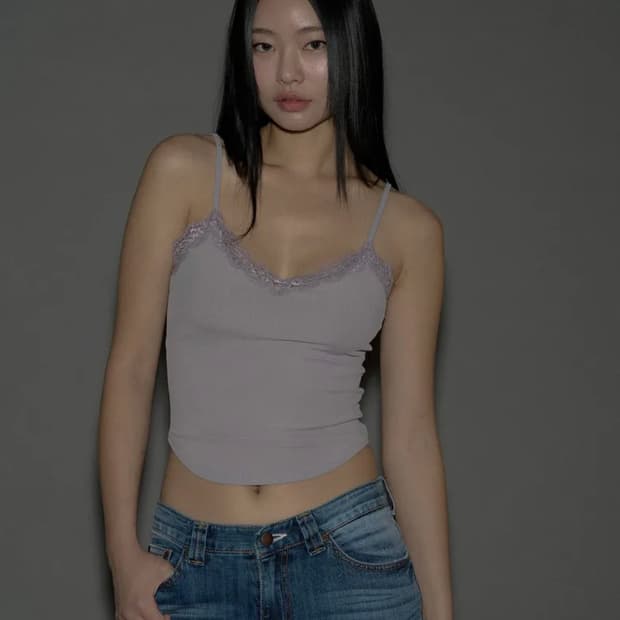 플리즈노팔로우 플로라 레이스 탑