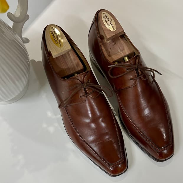 벨루티 카프스킨 브라운 레더 슈즈 8.5 구두