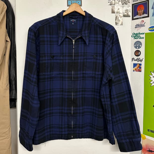 노아 헤비웨잍 플란넬 집업 셔츠