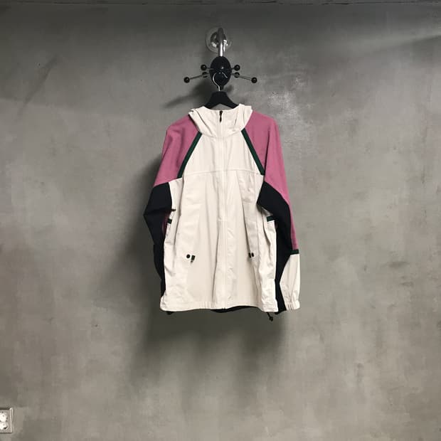 오토958 배색 후드 자켓 S