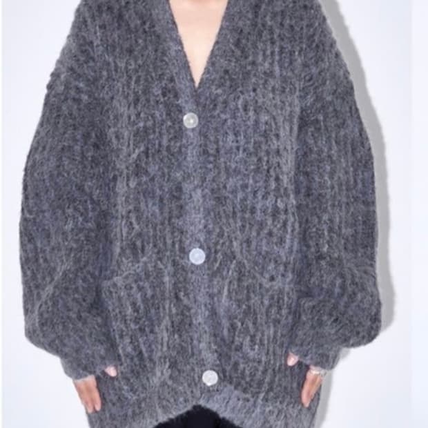 윤세 모헤어 가디건 