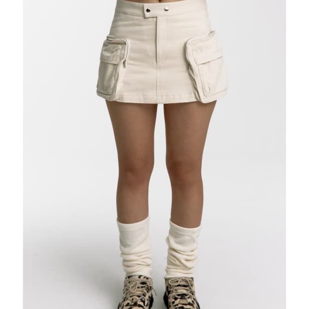 카시코 카고 미니 스커트 팬츠 s