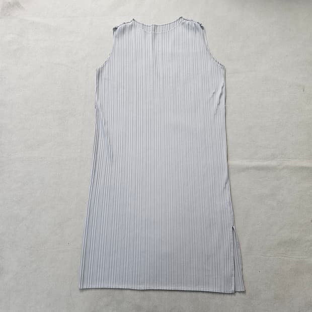 실측확인 빈티지 플리츠 민소매 원피스 0407Y