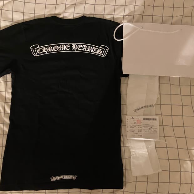 크롬하츠 스크롤 백로고 반팔 사이즈 s (풀구성)