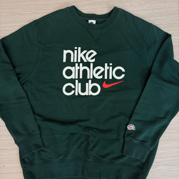 나이키 애슬레틱 클럽 맨투맨 스웻 그린 L