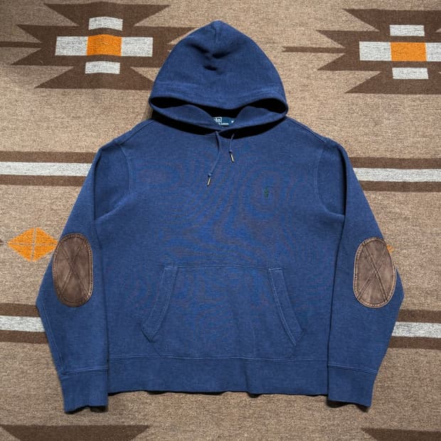 폴로랄프로렌 엘보패치 스웻 후드 M 100~105