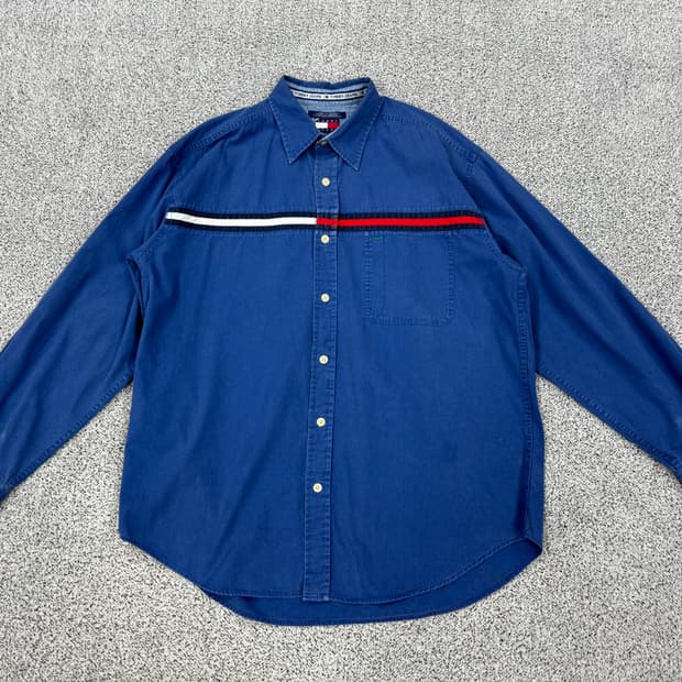 타미힐피거 90s 올드스쿨 긴팔셔츠