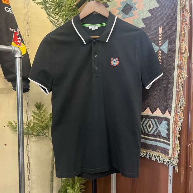 겐조 해피 타이거 자수 반팔 카라티 #csz767