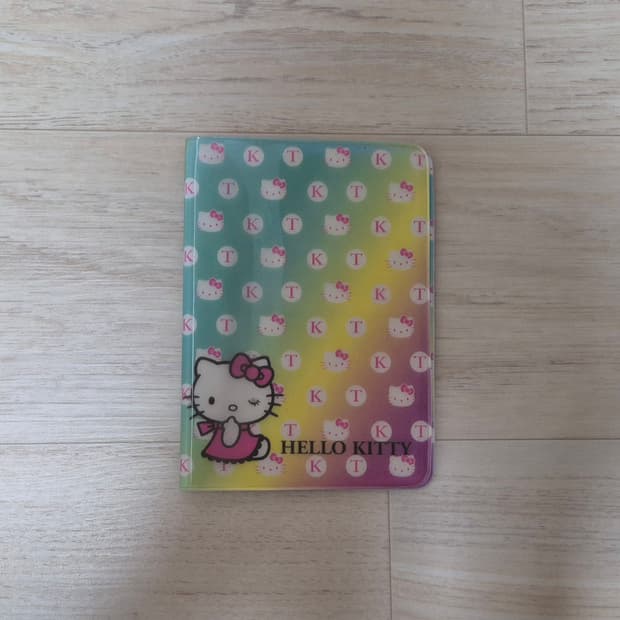 고전 산리오 헬로키티 렌티큘러 여권 케이스 바인더