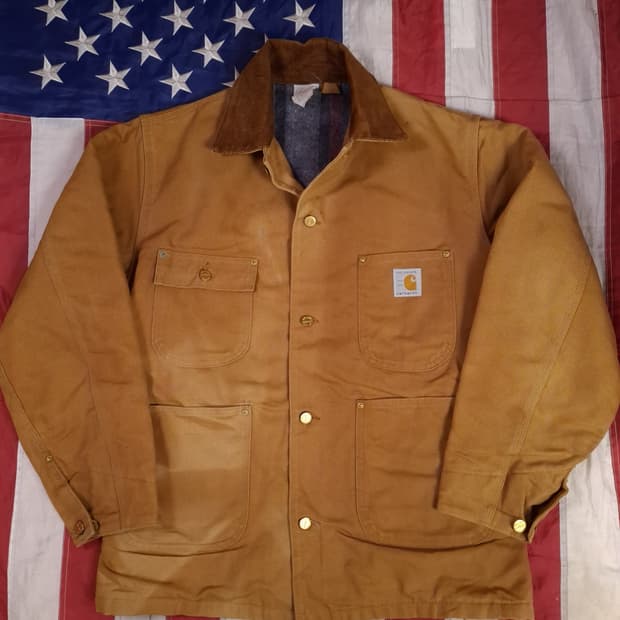 오리지날 90's 미국제조 칼하트 100주년 초어자켓