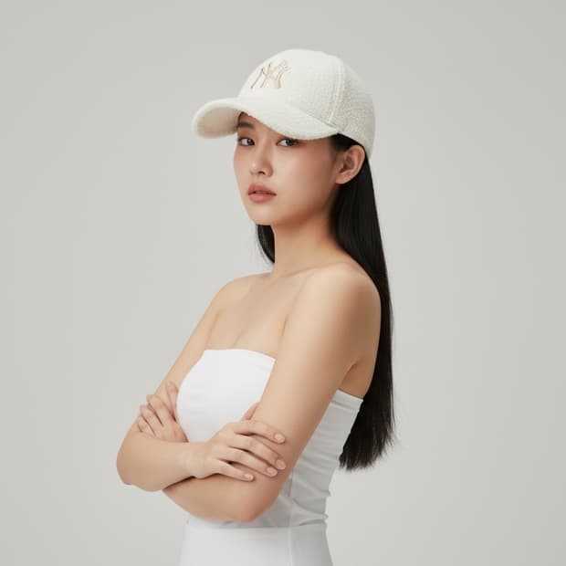 뉴욕 양키스 베이지 퍼 볼캣 F