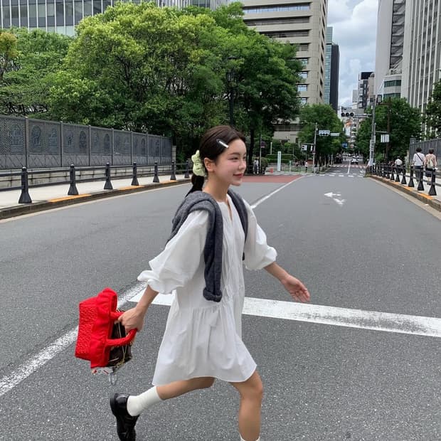 위드아웃썸머 블룸 원피스 아이보리