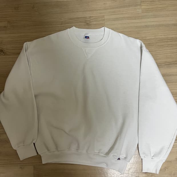 90s 빈티지 러셀 화이트 xxl