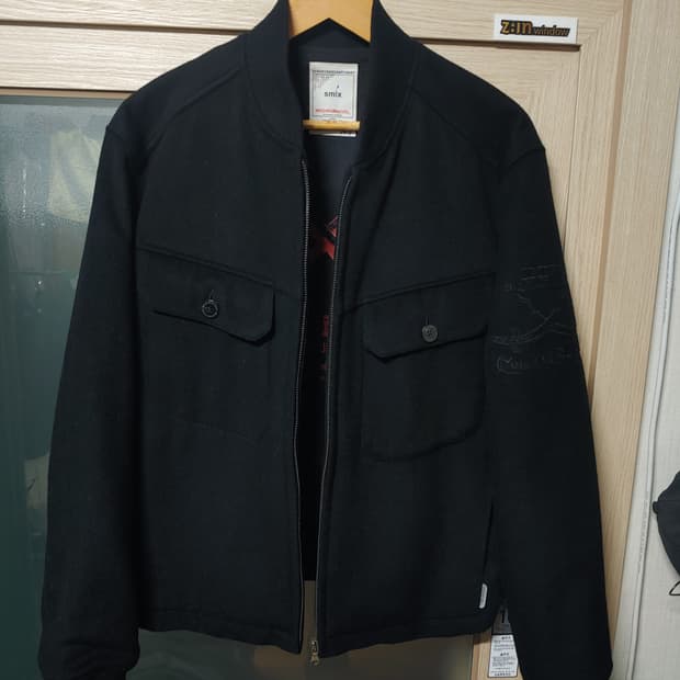 네이버후드 캐시미어 블루종자켓 (100)