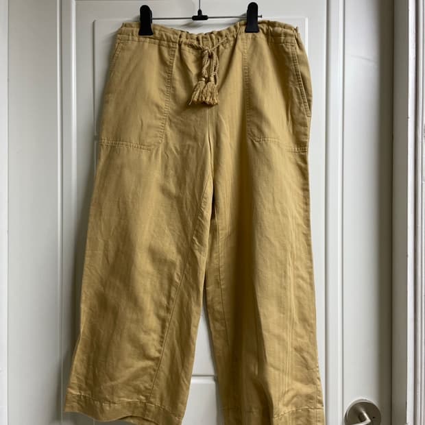 랄프로렌 베이지 여성 린넨 바지