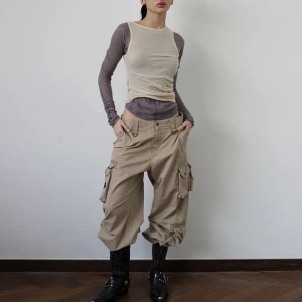 SEO 에스이오 카고 팬츠  WASHED CARGO PANTS 카고바지