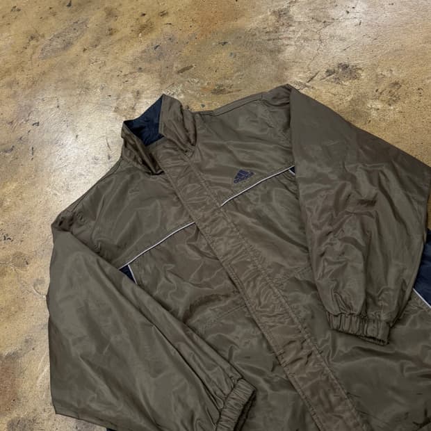 [정품/95] 아디다스 올드스쿨 바람막이 브라운 b8