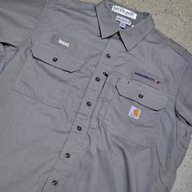 Carhartt 칼하트 그레이 포켓반팔셔츠