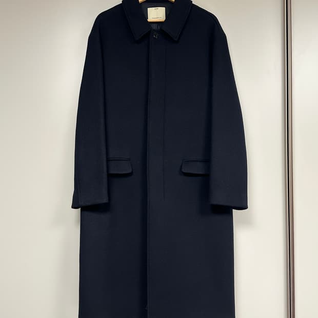 [2] 포터리 멜톤 울 캐시미어 맥코트 다크네이비