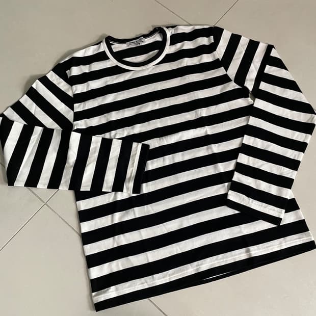comme des garcons stripe tee 줄무늬 티