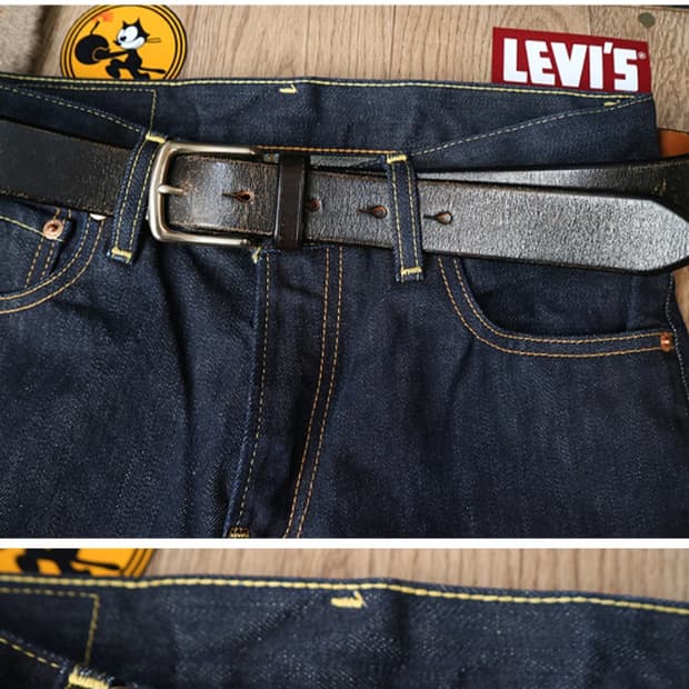 
튼튼한 소가죽 벨트 아메카지 32-36