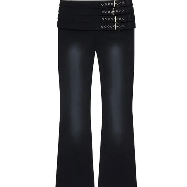 본네bonnae 벨티드스트레이트팬츠 Belted straight pant
