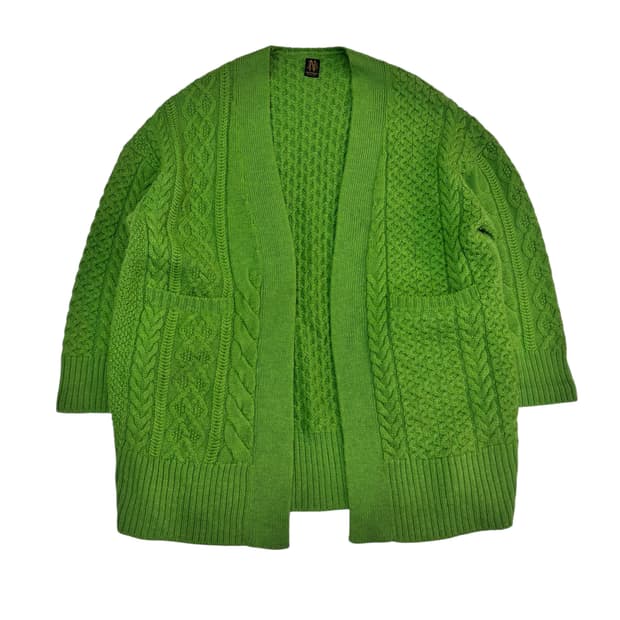 바토너x빔즈 울 알파카 롱 가디건