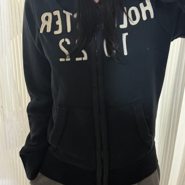 홀리스터 네이비 후드집업 S