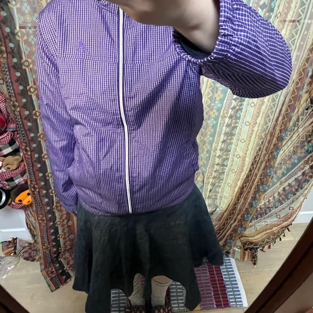 Kangol 캉콜 퍼플 바람막이 재킷