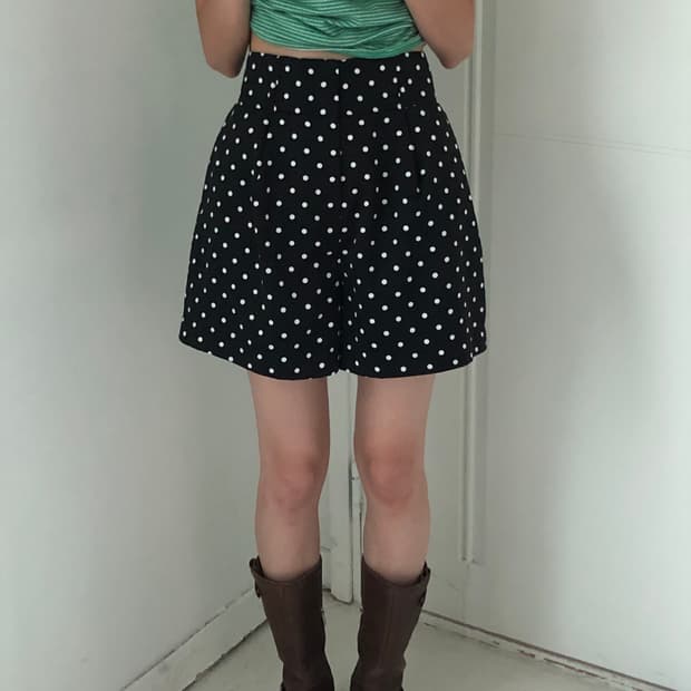 일본빈티지 도트 반바지