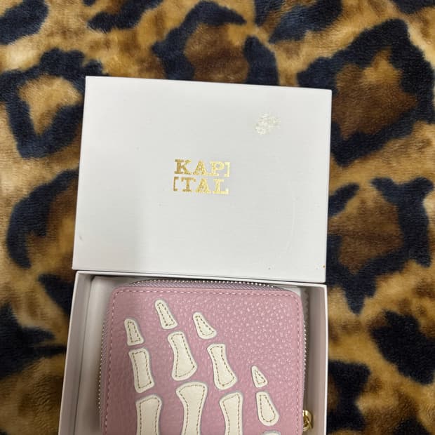 캐피탈 본 미니 지갑 핑크