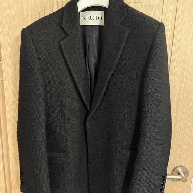 렉토 싱글 브레스티드 오버사이즈 울 자켓 블레이저