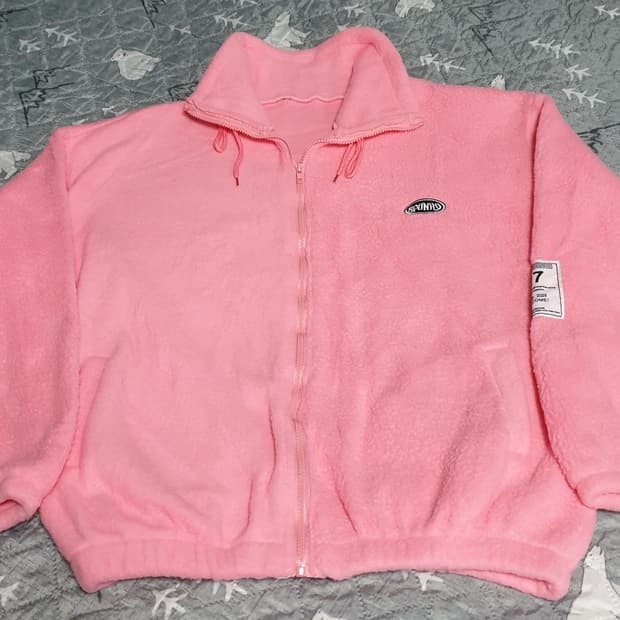 SPUNHY 플리스 짚업자켓 핑크 (F)