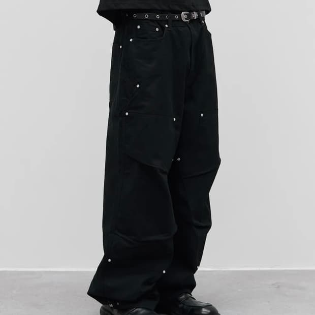 9999아카이브 Jewelry Revet Double Knee Pants