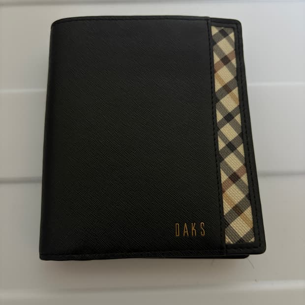 [당일 배송] 닥스 블랙 체크 반지갑