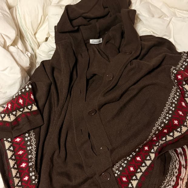 모리걸 후드 판초 케이프