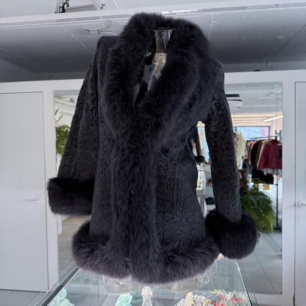 fox fur trim coat