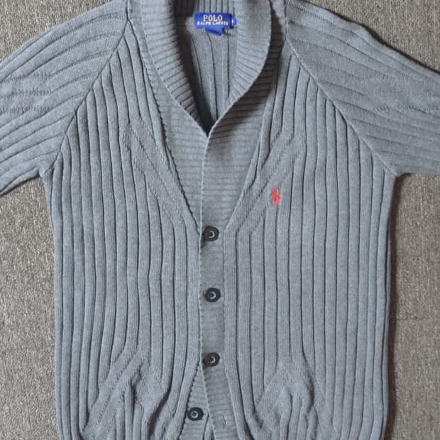 M 폴로랄프로렌 숄카라 레드포니 가디건