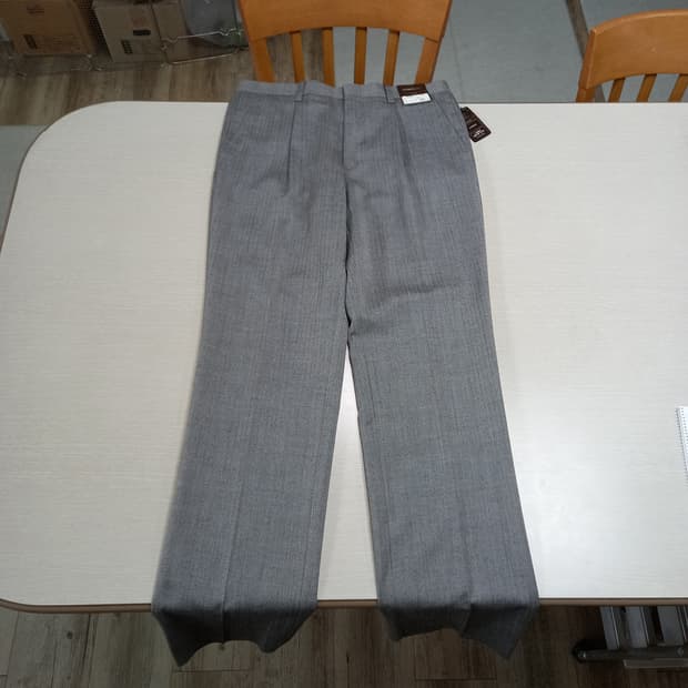 32 새상품 HEINEMAN 울50% 슬렉스 그레이 32-385