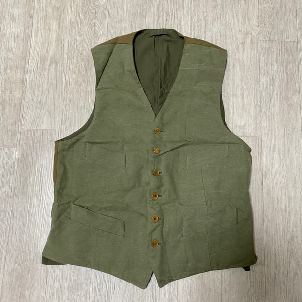 포르텔라 Fortela 빈티지 밀리터리 패브릭 베스트