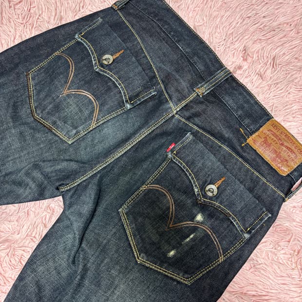 리바이스 701s 슬림 스트레이트 데님