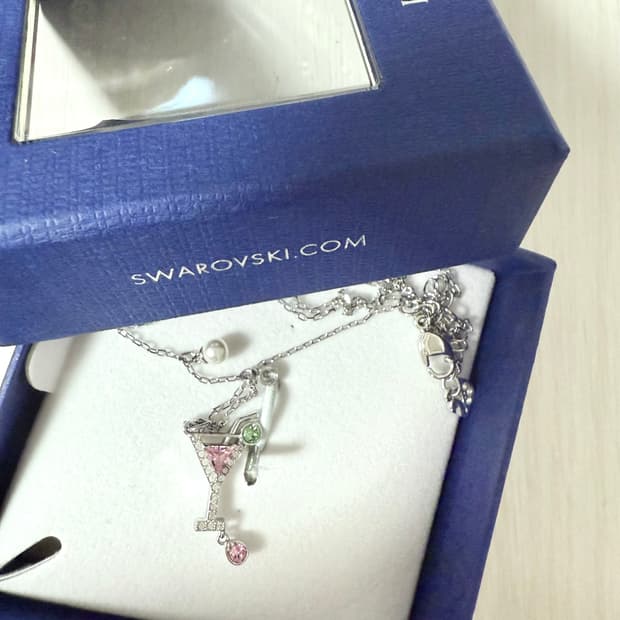 스와로브스키 칵테일 목걸이