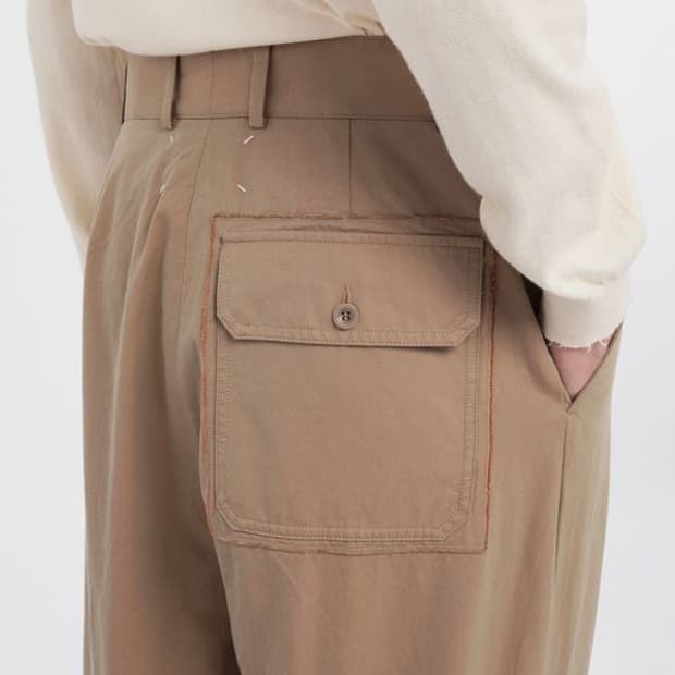 메종 마르지엘라 Maison Margiela 베이지 코튼 팬츠 48